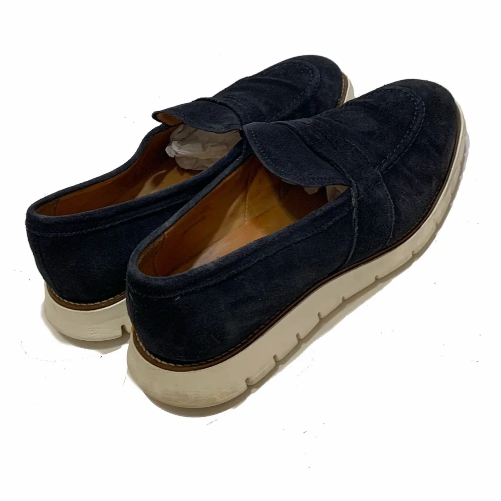 12 / armin oehler Men's Navy Suede Loafers